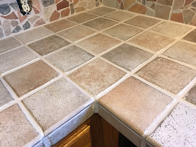 Tile Countertop Grout Color Sealed