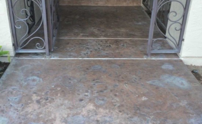 Stamped Concrete Entrance