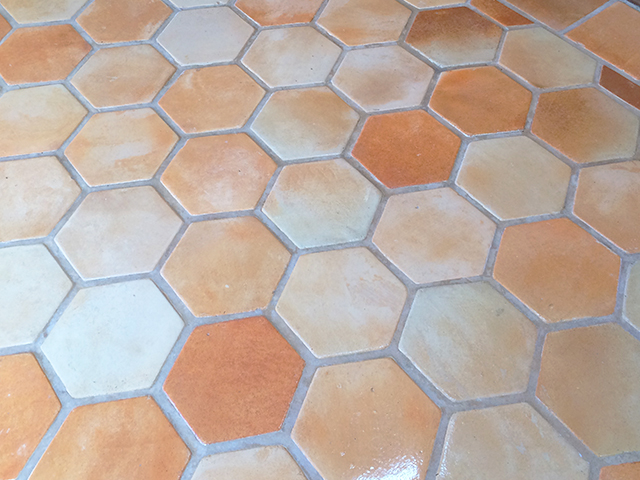 After tecate tile floor restoration