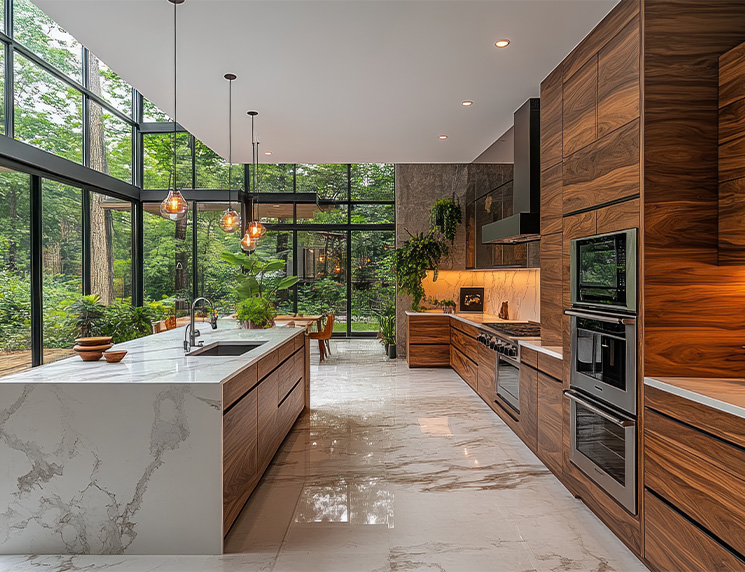 Marble kitchen
